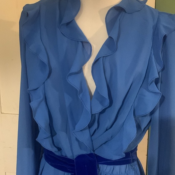 EC Ursula of Switzerland Ruffled Front Dress sz 13-14 - Picture 8 of 9